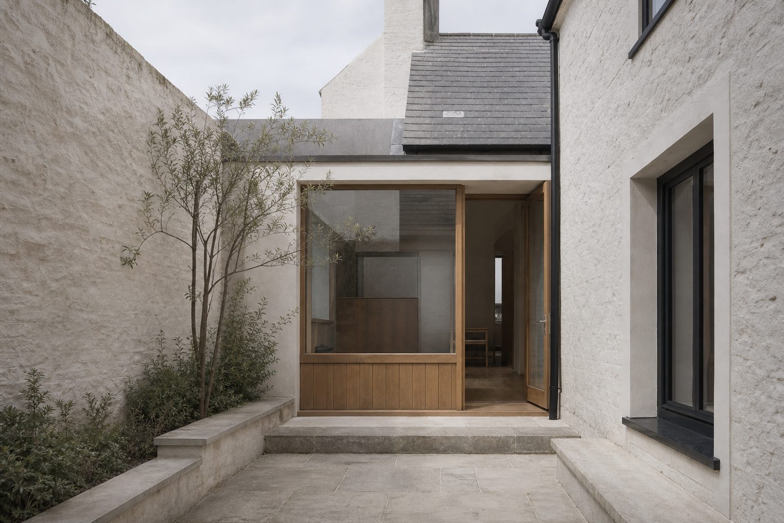 Harbour House courtyard threshold image study